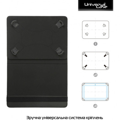 Чохол до планшета Armorstandart Silicone Hooks 10 Black (ARM59078)