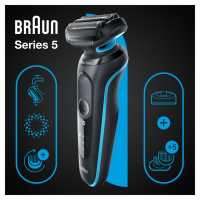 Електробритва Braun Series 5 51-M4500cs BLACK / MINT