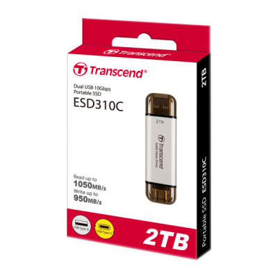 Накопичувач SSD USB 3.2 2TB ESD310 Transcend (TS2TESD310S)