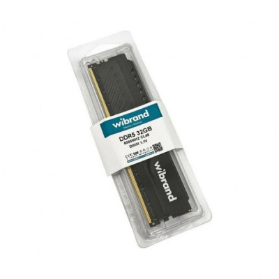 Модуль пам'яті для комп'ютера DDR5 32GB 6000 MHz Heatsink Black Wibrand (WI6000DDR5D/32GB)