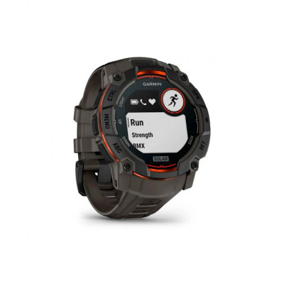 Смарт-годинник Garmin Instinct 3, 50mm, Solar, Black Bezel with Charcoal Band, GPS смарт-годинник (010-02935-00)