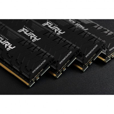 Модуль пам'яті для комп'ютера DDR4 16GB (2x8GB) 3600 MHz Fury Renegade Black Kingston Fury (ex.HyperX) (KF436C16RBK2/16)