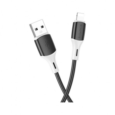 Дата кабель USB 2.0 AM to Lightning 1.0m BX79 3A Black BOROFONE (BX79LB)
