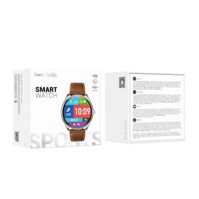 Смарт-годинник HOCO Y22 AMOLED Smart sports watch(call version) Silver (6942007628990)