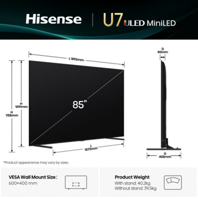 Телевізор Hisense 85U7Q