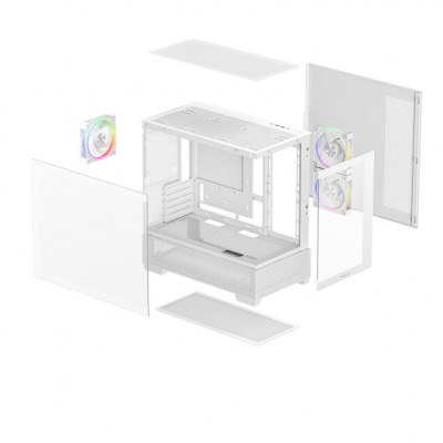 Корпус для ПК Deepcool CG380 3F White (R-CG380-WHAGM3-G)