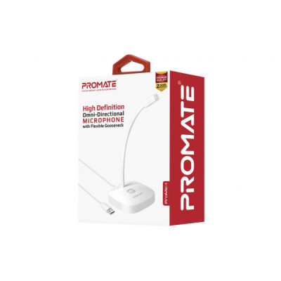 Мікрофон Promate ProMic-1 USB White (promic-1.white)