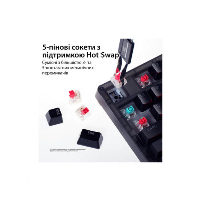 Клавіатура HyperX Origins 2 1800 HX Red USB UA Black (B4QS4AA)