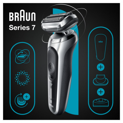 Електробритва Braun Series 7 71-S4200cs SILVER / BLACK