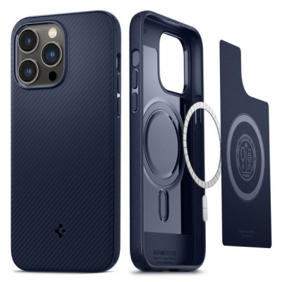 Чохол до мобільного телефона Spigen Apple Iphone 14 Pro Max Mag Armor MagFit, Navy Blue (ACS04845)