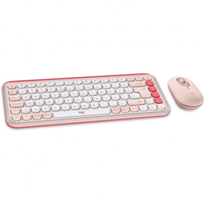 Комплект Logitech POP Icon Combo Bluetooth UA Rose (920-013142)