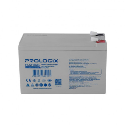 Батарея до ДБЖ Prologix 12V-9Ah GEL (PL12-9GEL)