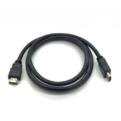 Кабель мультимедійний HDMI to HDMI 1.0m v1.4, OD-7.5mm Merlion (YT-HDMI(M)/(M)HS-1m)