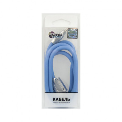 Дата кабель USB 2.0 AM to Type-C 1.0m blue Dengos (PLS-TC-NS-BLUE)