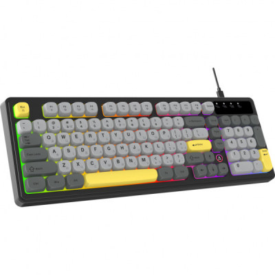 Клавіатура Ajazz AF98 USB UA Black/Grey/Yellow (AF98-BGY)