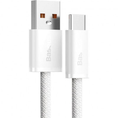 Дата кабель USB 2.0 AM to Type-C 1.0m 5A White Baseus (CALD000602)