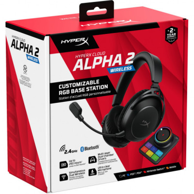 Навушники HyperX Cloud Alpha 2 Wireless Black (AJ5C7AA) Навушники HyperX Cloud Alpha 2 Wireless Black (AJ5C7AA)