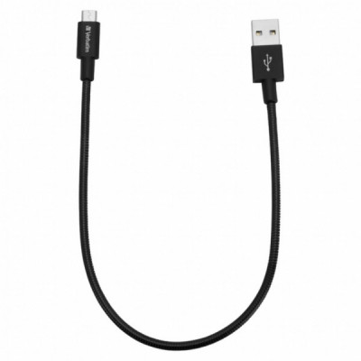 Дата кабель USB 2.0 AM to Micro 5P 0.3m black Verbatim (48866)