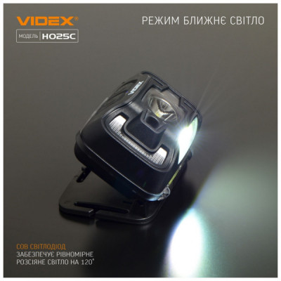Ліхтар Videx 310Lm 5000K (VLF-H025C)