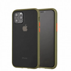 Чохол до мобільного телефона MakeFuture Apple iPhone 11 Pro Frame (Matte PC+TPU) Green (MCMF-AI11PGN)