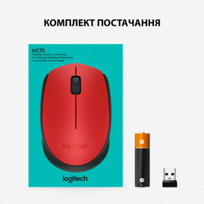 Мишка Logitech M171 Red (910-004641)