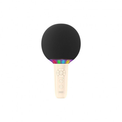 Мікрофон XO BE50 Bluetooth, AUX, LED Beige (BE50.beige)