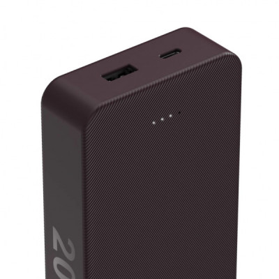 Батарея універсальна Hama 20000mAh, 15W/5V/3A, USB-C, USB-A, plum (00201715) Батарея універсальна Hama 20000mAh, 15W/5V/3A, USB-C, USB-A, plum (00201715)