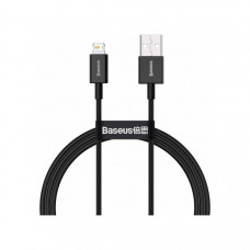 Дата кабель USB 2.0 AM to Lightning 1.0m 2.4A Superior Series Black Baseus (CALYS-A01)