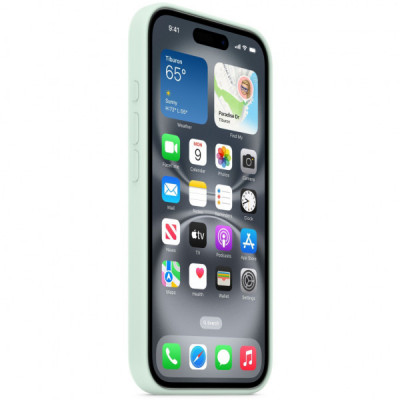 Чохол до мобільного телефона Apple iPhone 16 Silicone Case with MagSafe - Aquamarine,Model A3313 (MDGP4ZM/A)