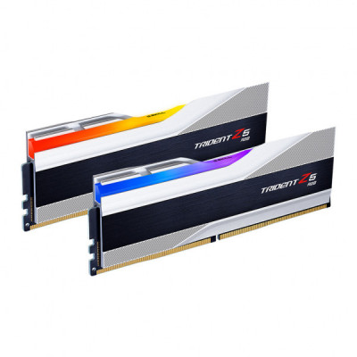 Модуль пам'яті для комп'ютера DDR5 32GB (2x16GB) 7200 MHz Trident Z5 RGB Silver G.Skill (F5-7200J3445G16GX2-TZ5RS)