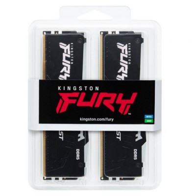 Модуль пам'яті для комп'ютера DDR5 64GB (2x32GB) 6000 MHz Beast RGB Kingston Fury (ex.HyperX) (KF560C40BBAK2-64)