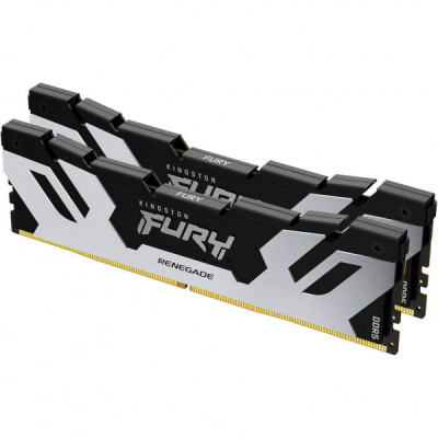 Модуль пам'яті для комп'ютера DDR5 32GB (2x16GB) 7200 MHz Renegade Black/Silver Kingston Fury (ex.HyperX) (KF572C38RSK2-32)
