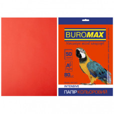 Папір Buromax А4, 80g, INTENSIVE red, 50sh (BM.2721350-05)