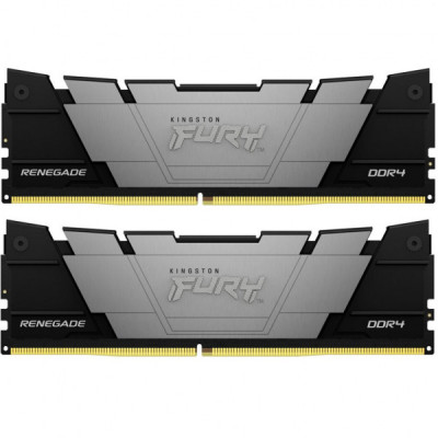 Модуль пам'яті для комп'ютера DDR4 64GB (2x32GB) 3200 MHz Fury Renegade Black Kingston Fury (ex.HyperX) (KF432C16RB2K2/64)