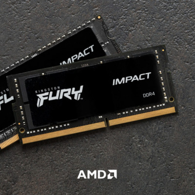 Модуль пам'яті для ноутбука SoDIMM DDR4 32GB 3200 MHz Fury Impact Kingston Fury (ex.HyperX) (KF432S20IB/32)