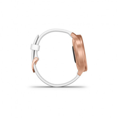 Смарт-годинник Garmin vivomove Style, S/E EU, Rose Gold, White, Silicone (010-02240-20)