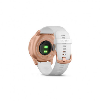 Смарт-годинник Garmin vivomove Style, S/E EU, Rose Gold, White, Silicone (010-02240-20)