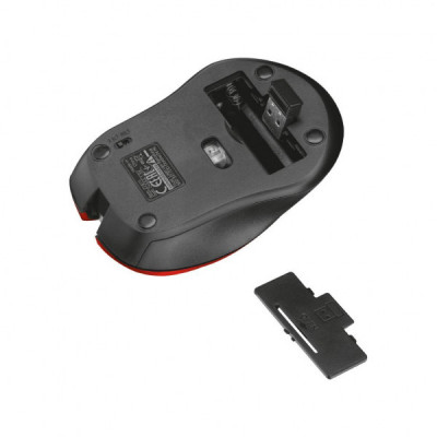 Мишка Trust Mydo Silent wireless mouse red (21871)