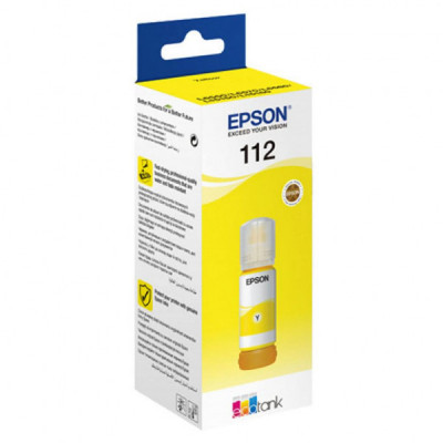 Контейнер з чорнилом Epson 112 EcoTank Pigment Yellow ink (C13T06C44A)