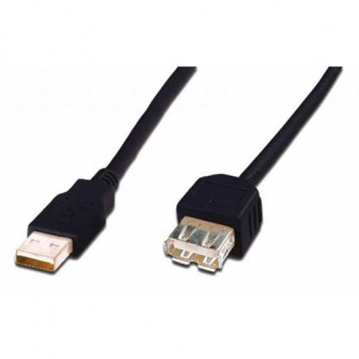 Дата кабель USB 2.0 AM/AF 5.0m Assmann (AK-300202-050-S)