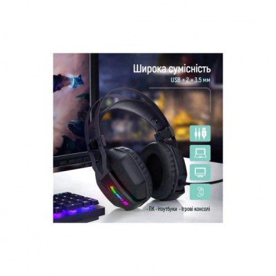 Навушники ColorWay Hyperblast RGB Black (CW-HPG05BK)