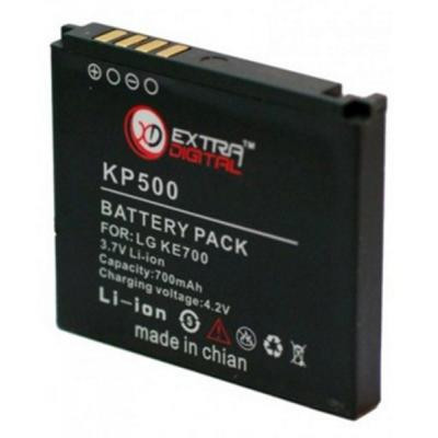 Акумуляторна батарея для телефону Extradigital LG KP500 (700 mAh) (DV00DV6066)