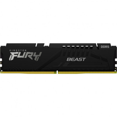 Модуль пам'яті для комп'ютера DDR5 64GB (2x32GB) 6000 MHz Beast Black EXPO Kingston Fury (ex.HyperX) (KF560C36BBEK2-64)