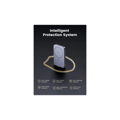 Батарея універсальна Ugreen 10000 mAh 20W PD/3.0, QC/3.0, Magnetic Wireless, USB-A, USB-C In/Out (PB206) (15086)