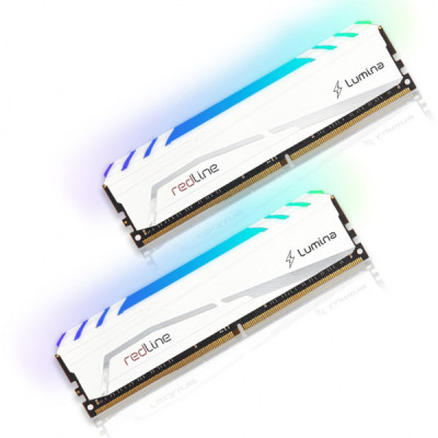 Модуль пам'яті для комп'ютера DDR5 64GB (2x32GB) 6000 MHz Redline RGB White Mushkin (MLB5C600AFFP32GX2)