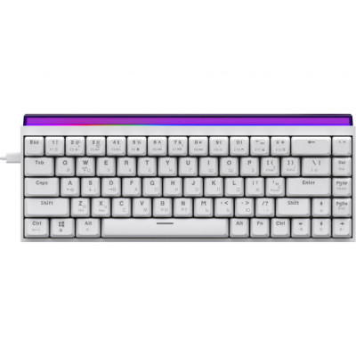 Клавіатура Ajazz NK68 Red Switch USB UA White (NK68-R-W)
