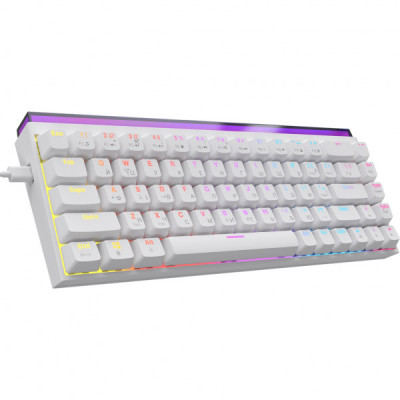 Клавіатура Ajazz NK68 Red Switch USB UA White (NK68-R-W)