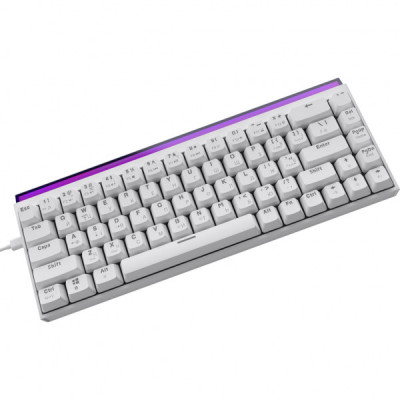 Клавіатура Ajazz NK68 Red Switch USB UA White (NK68-R-W)