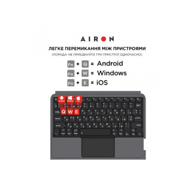 Чохол до планшета AirOn Premium iPad 10.9 10Gen 2022 10.9" with Keyboard (4822352781095)