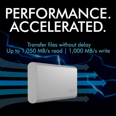 Накопичувач SSD USB Type-C 500GB Portable LaCie (STKS500400)